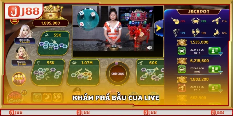 Khám phá bầu cua live 
