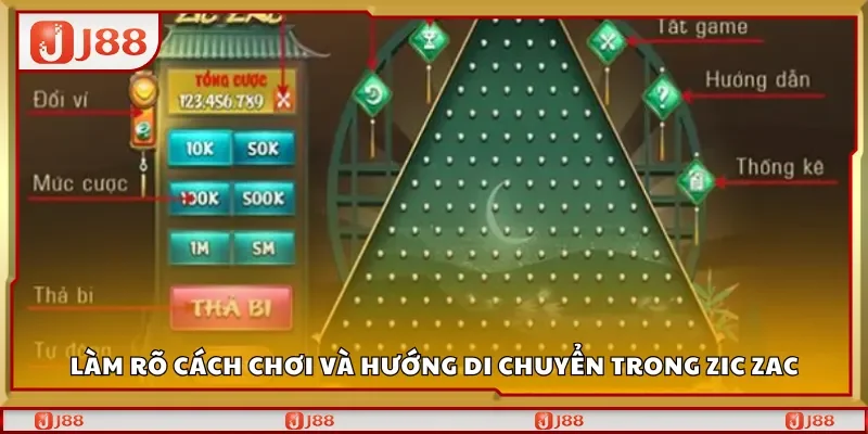 Làm rõ cách chơi và hướng di chuyển trong Zic Zac
