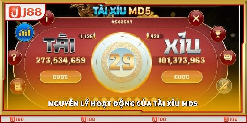 Nguyên lý hoạt động của tài xỉu md5 