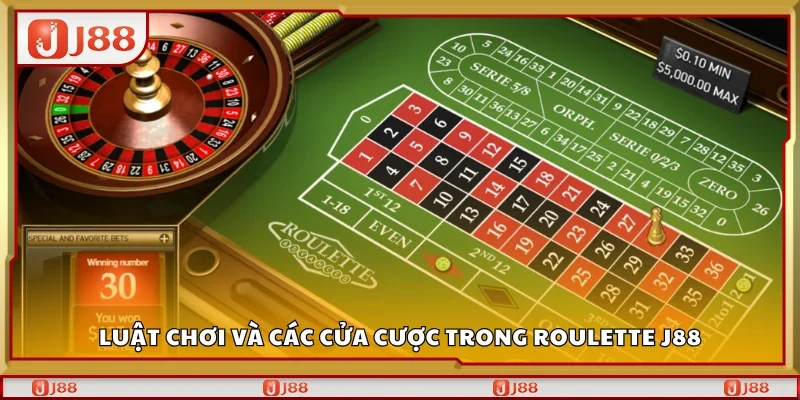 Tìm hiểu luật chơi và các cửa cược trong Roulette J88